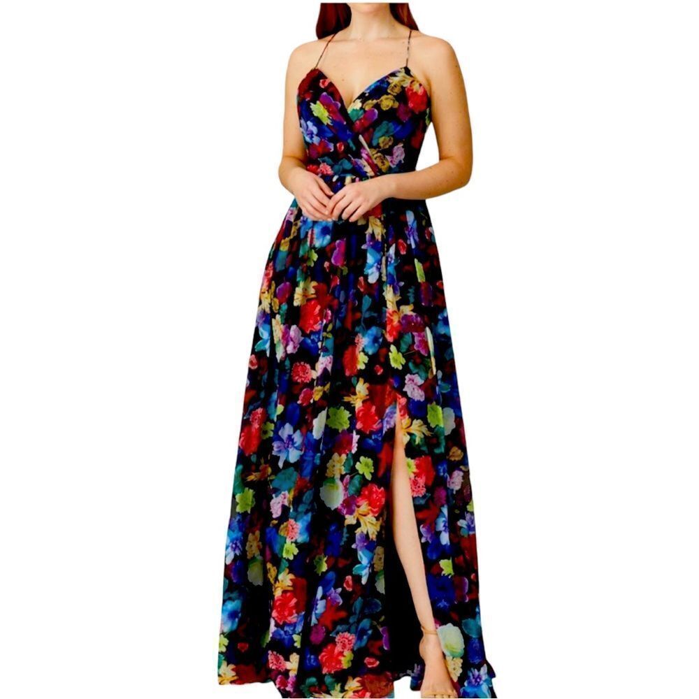 Love by Theia Floral Corset Princess Dress Size 12